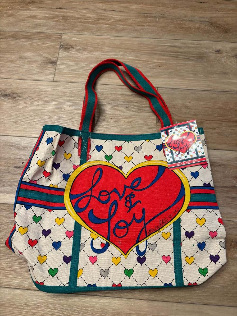 Brighton Love & Joy Christmas Canvas Tote Bag